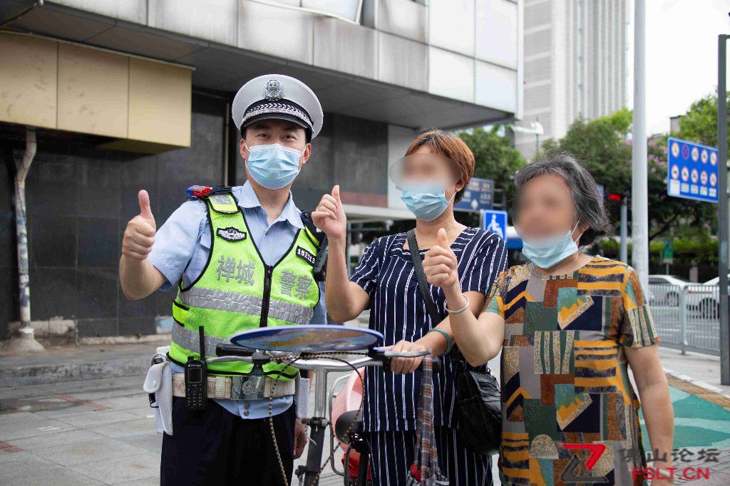 禅城公安开展文明点赞活动，传递文明礼让安全出行理念