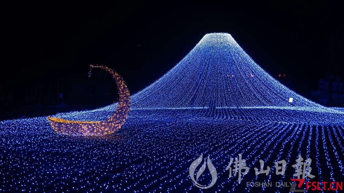 高明盈香生态园灯光节活动将持续至12月底