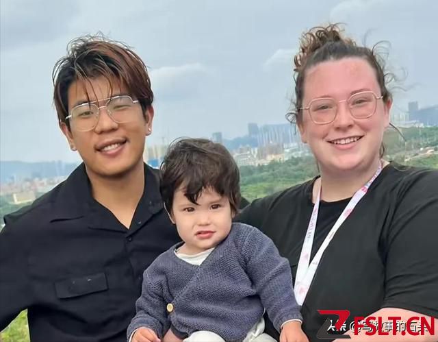 90后广东小伙娶美国媳妇，生一娃，父女颜值相差大，被质疑是保姆